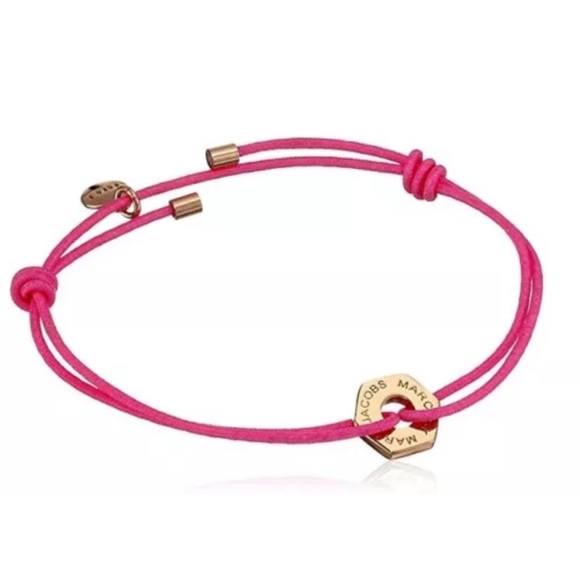 Marc by Marc Jacobs Pink Bolt Stretch Friendship Bracelet NWT - Picture 1 of 11